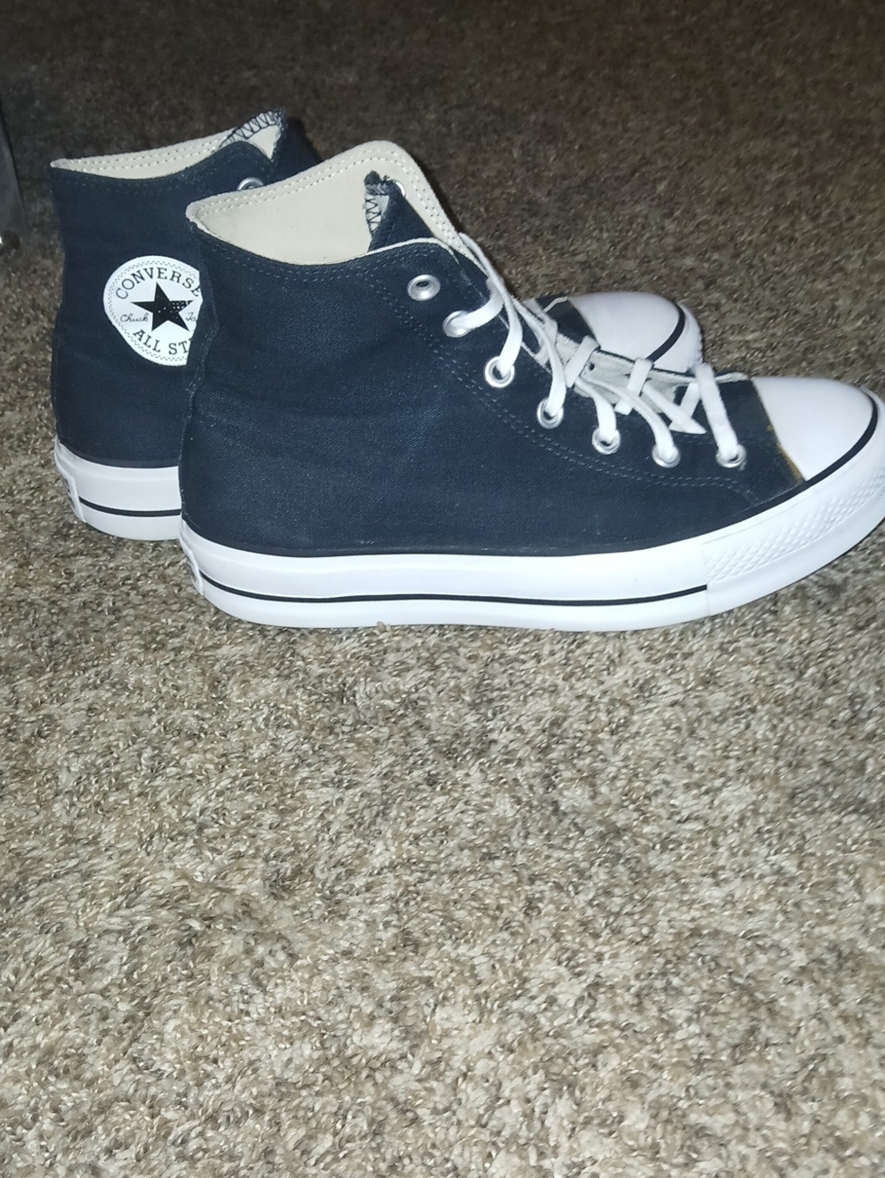 Unisex Converse All Stars High Top Classic Black Canvas Sneakers Sz: W 9.5 M 7.5